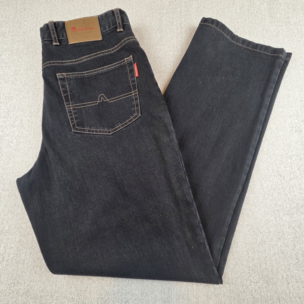 Alberto Black Tommy Jeans Men's‎ 36x33 Stretch Denim Straight Leg Germany
